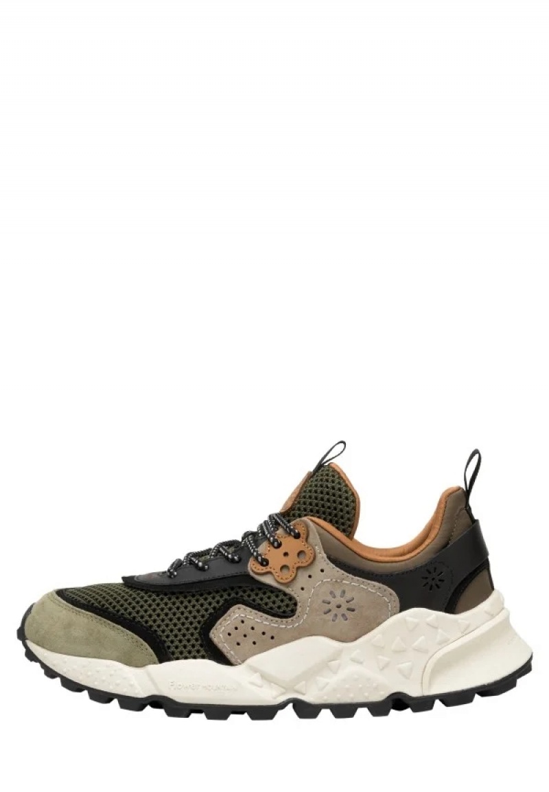 Flower Mountain Kotetsu Joggesko Herre Grønn Beige | RTD9615BB