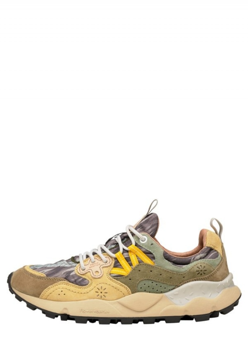 Flower Mountain Yamano 3 Joggesko Herre Grønn Beige | POI2629WY